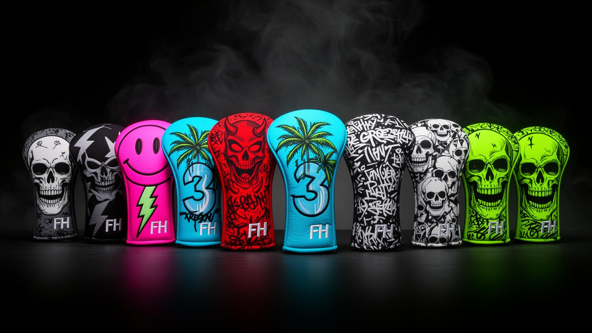 Bold headcover lineup